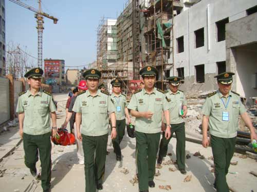 安徽省消防總隊到YT保溫現場檢收贊揚YT保溫材料